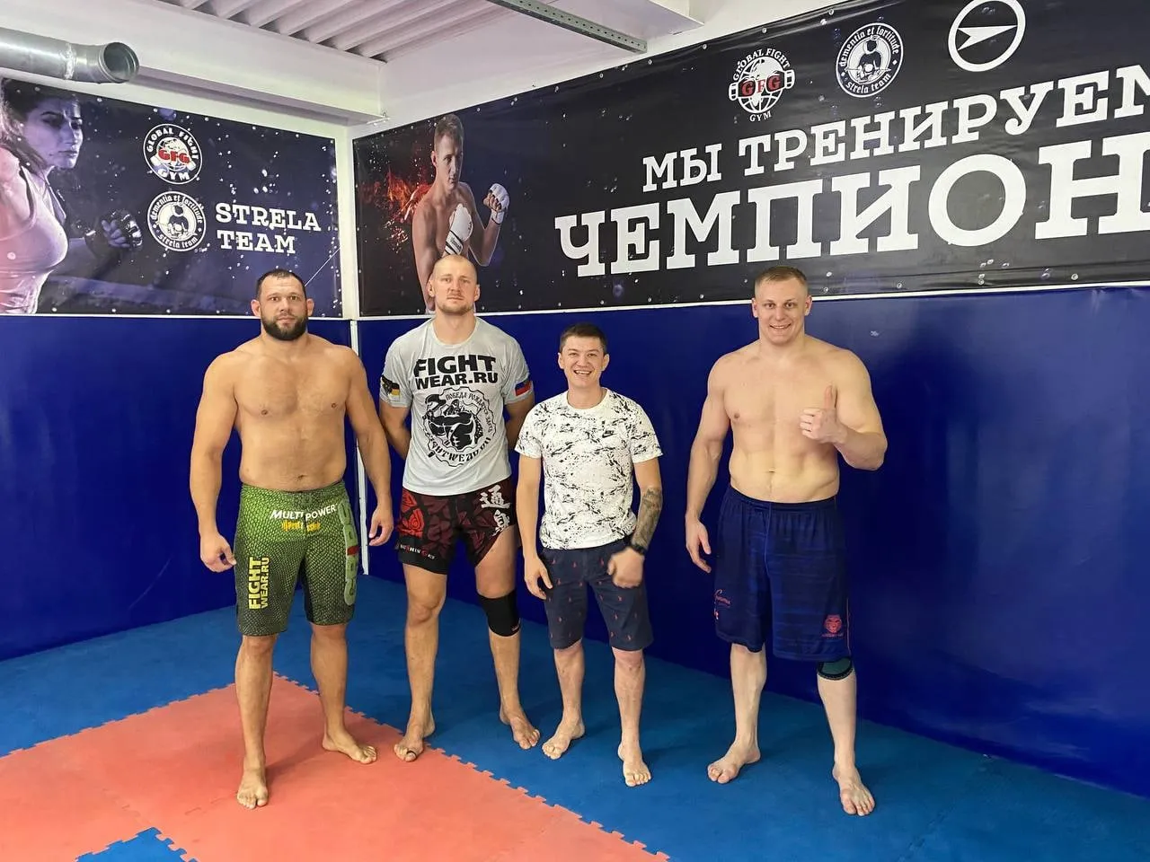 Владимир на совместной тренировке с Александром Волковым