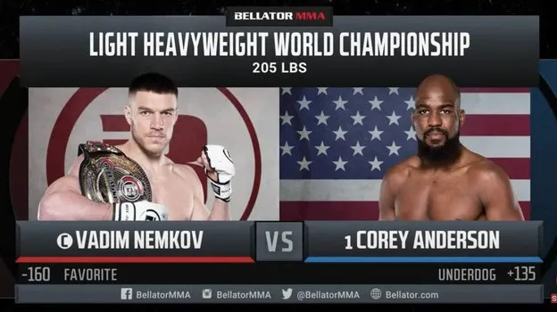 Скриншот трансляции Bellator