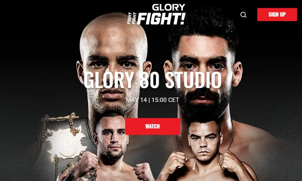 Где смотреть Glory 80 Studio 14 мая
