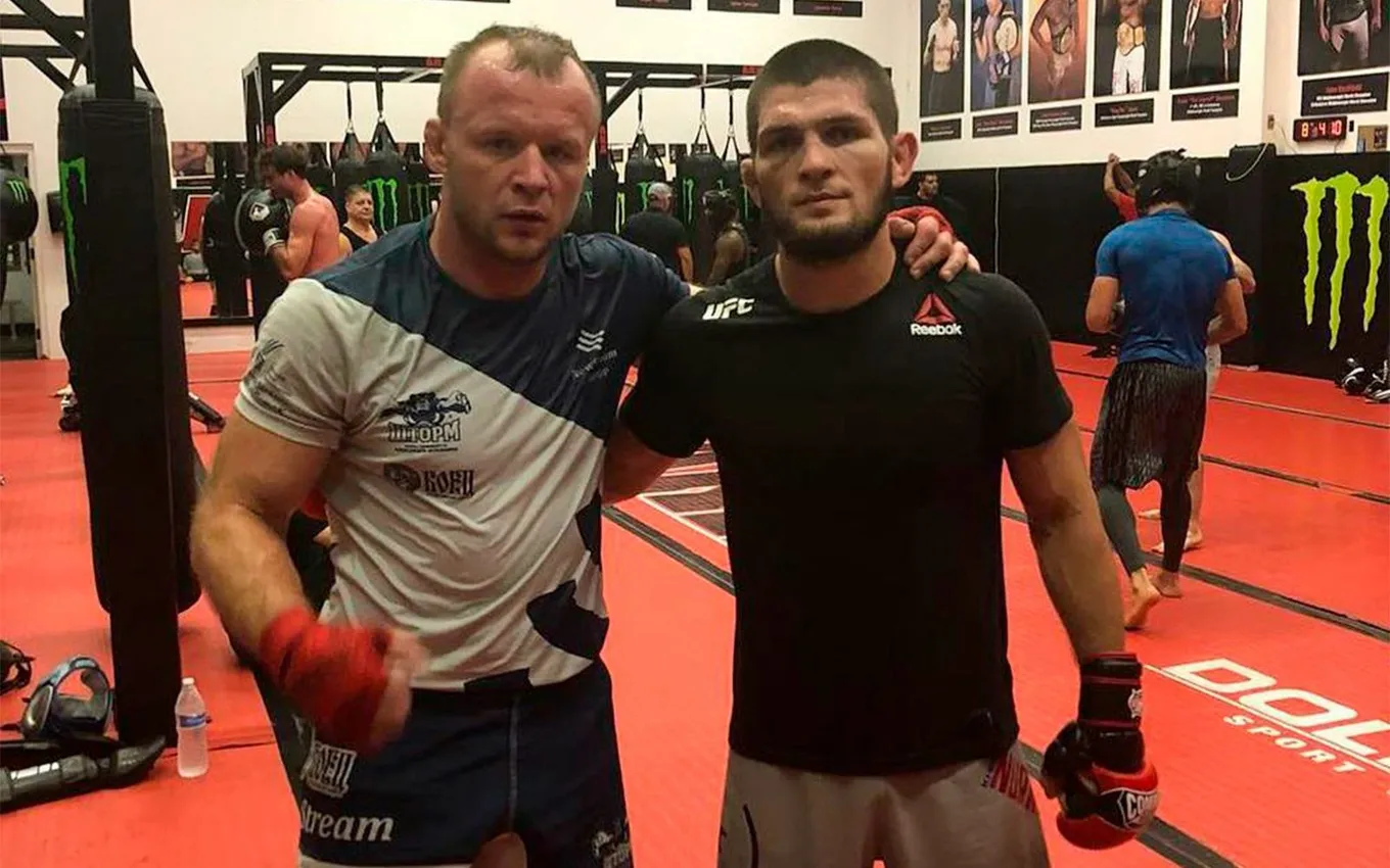 Александр Шлеменко и Хабиб Нурмагомедов