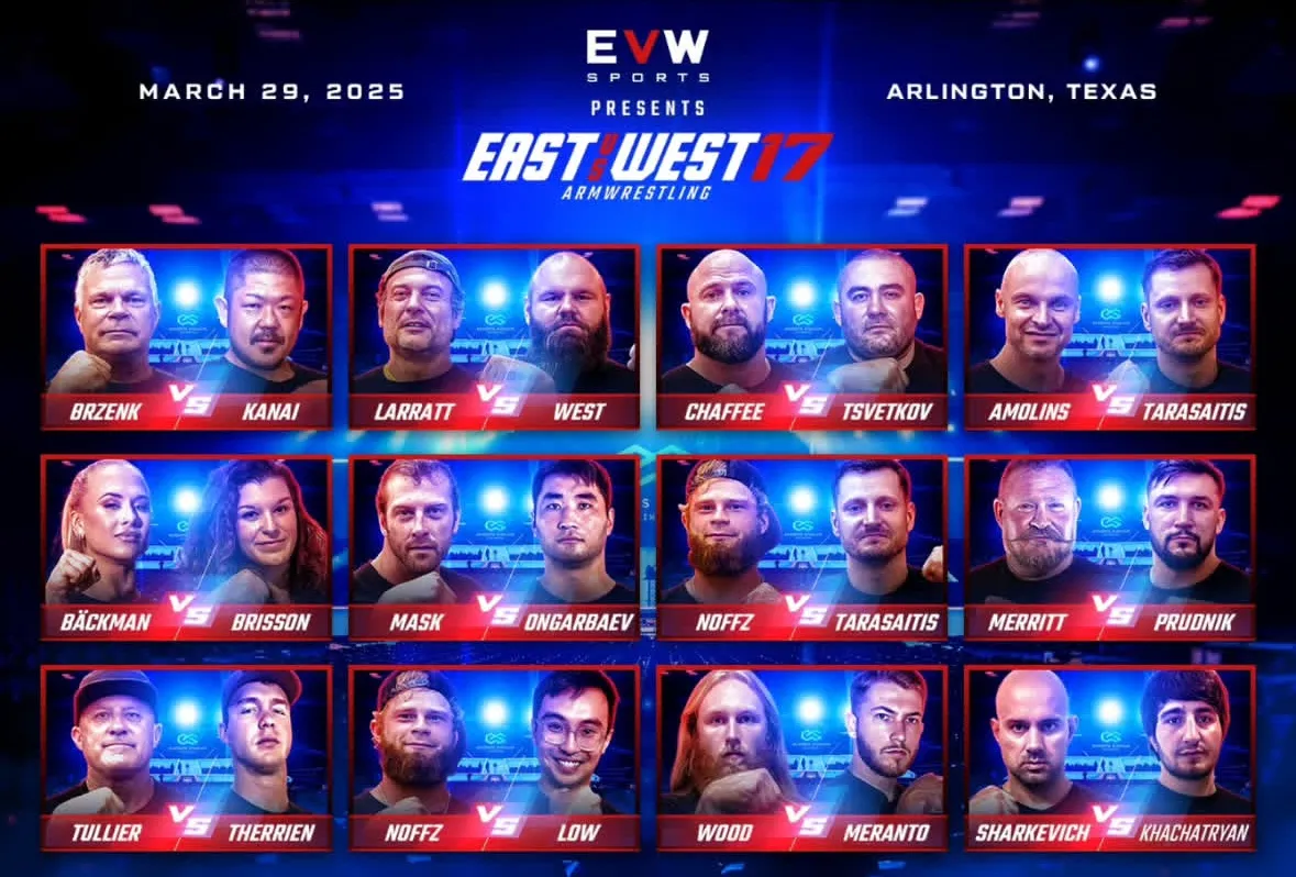 Полный кард турнира East vs West 17