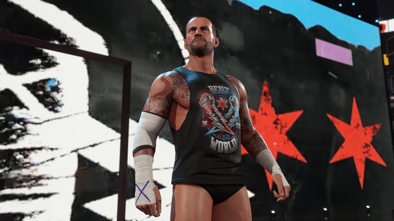 Скриншот из игры WWE 2K25