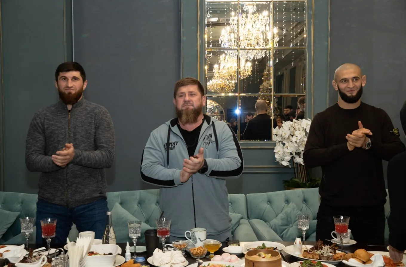 Магомед Анкалаев, Рамзан Кадыров и Хамзат Чимаев