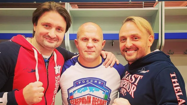 Братья Запашные вместе с Федором Емельяненко