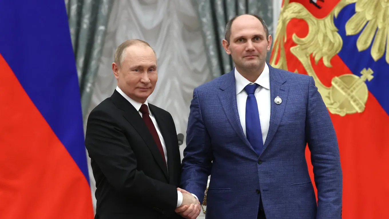 Владимир Путин и Михаил Рахлин