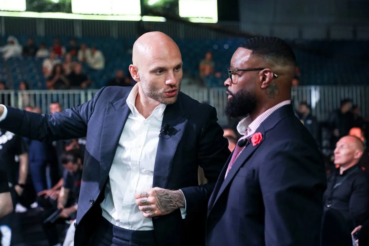 Глава Hardcore Media Анатолий Сульянов и экс-чемпион UFC Тайрон Вудли