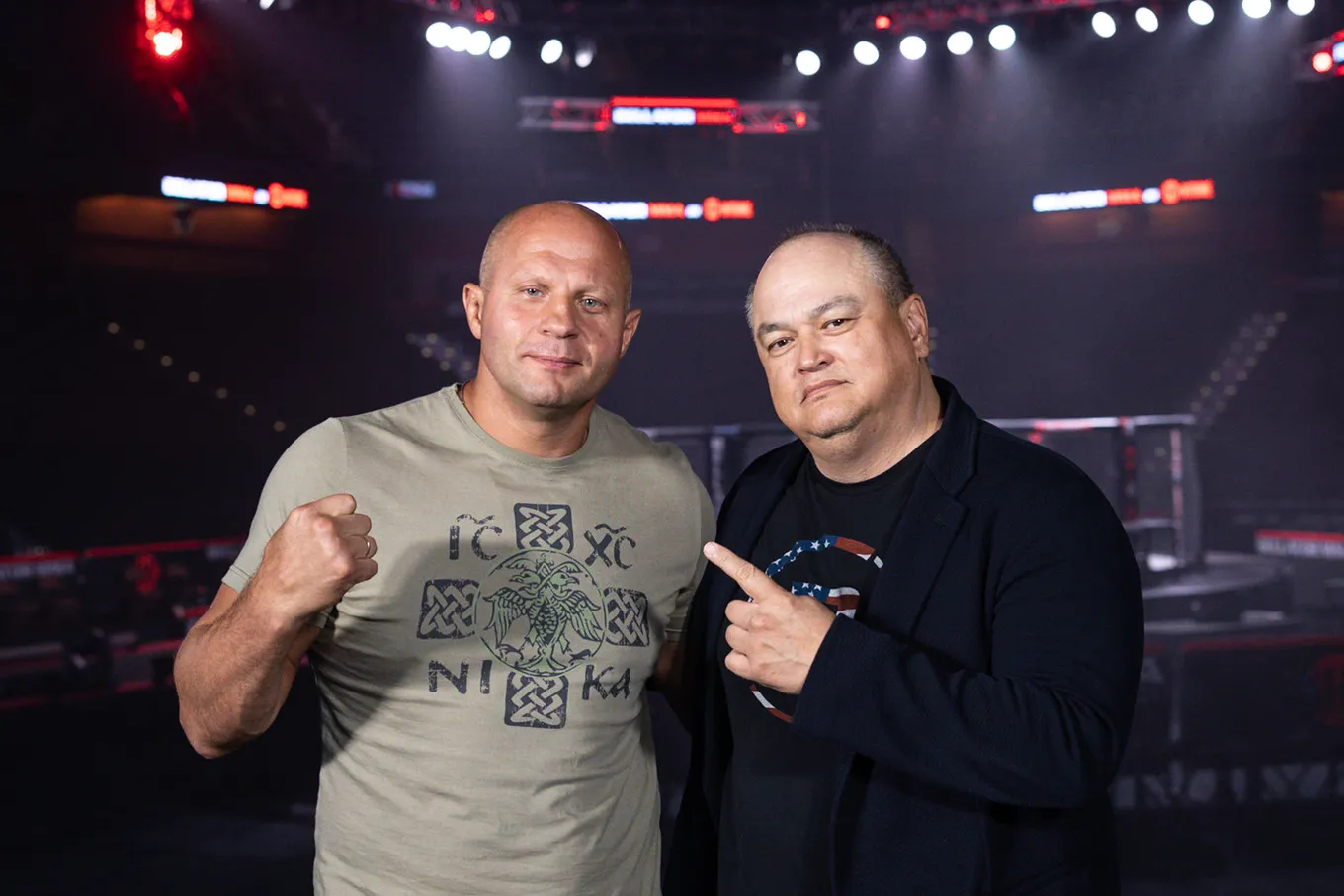 Федор Емельяненко и Скотт Кокер
