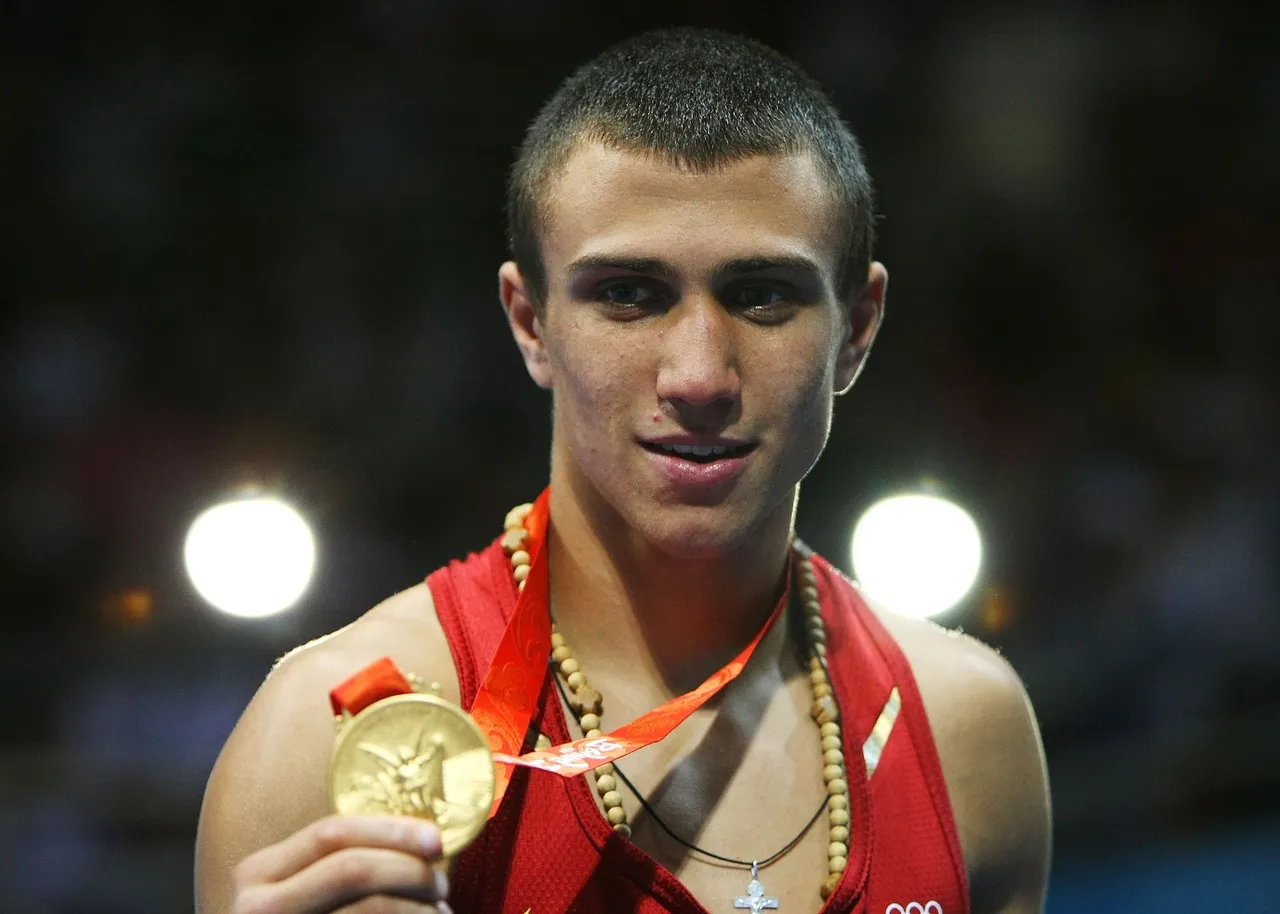 Василий Ломаченко с золотом Олимпиады