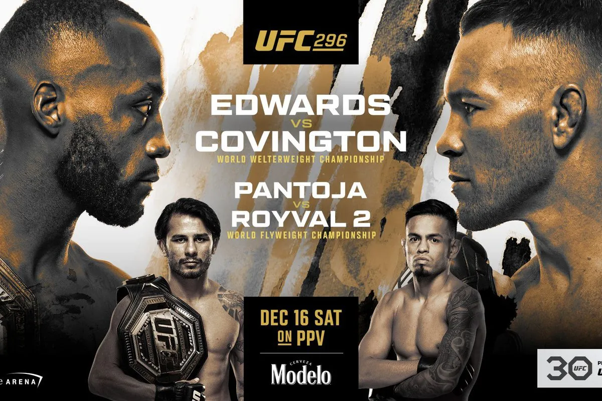 Афиша турнира UFC 296