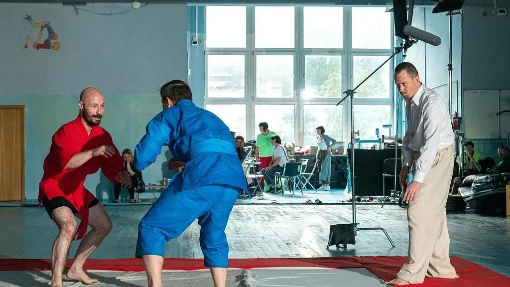 Кадр со съемок фильма «Легенда о самбо»
