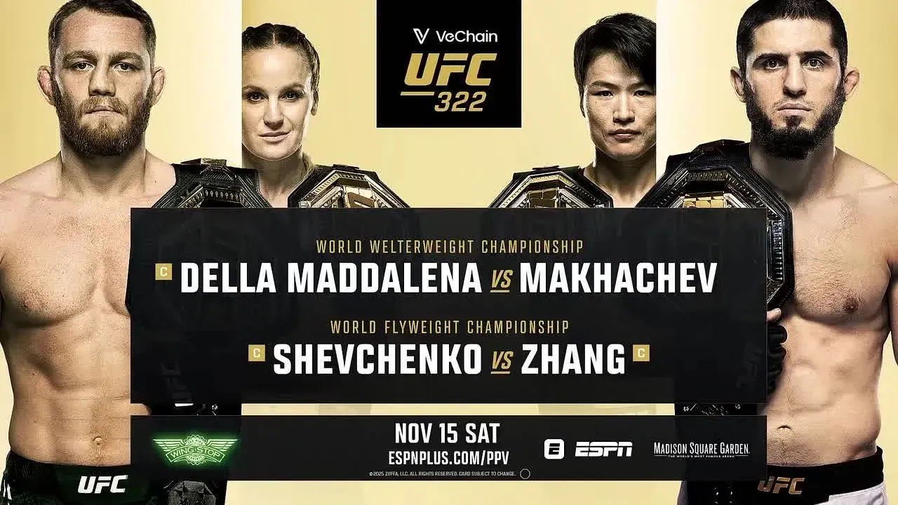 Постер UFC 322