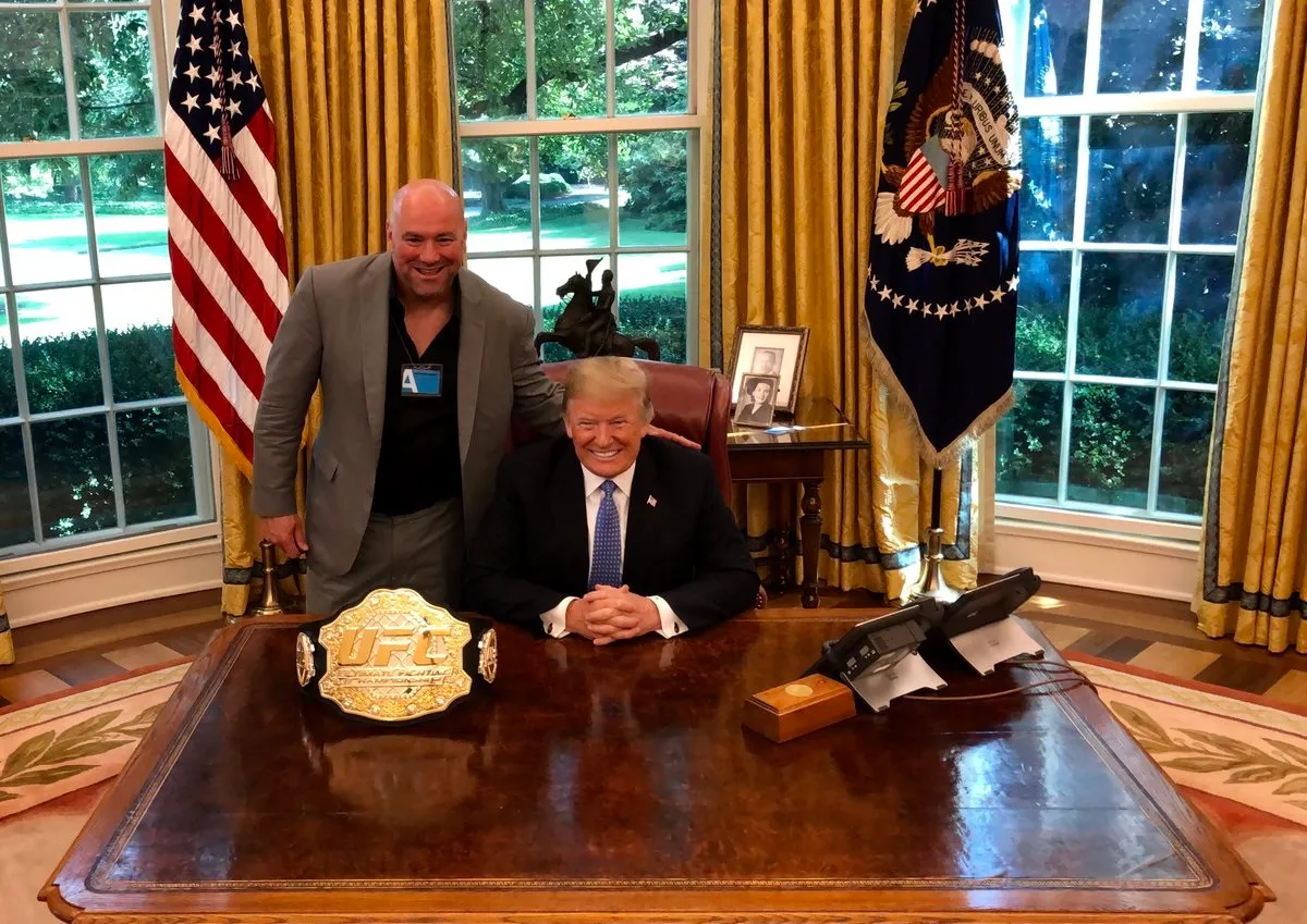 Дана Уайт и Дональд Трамп