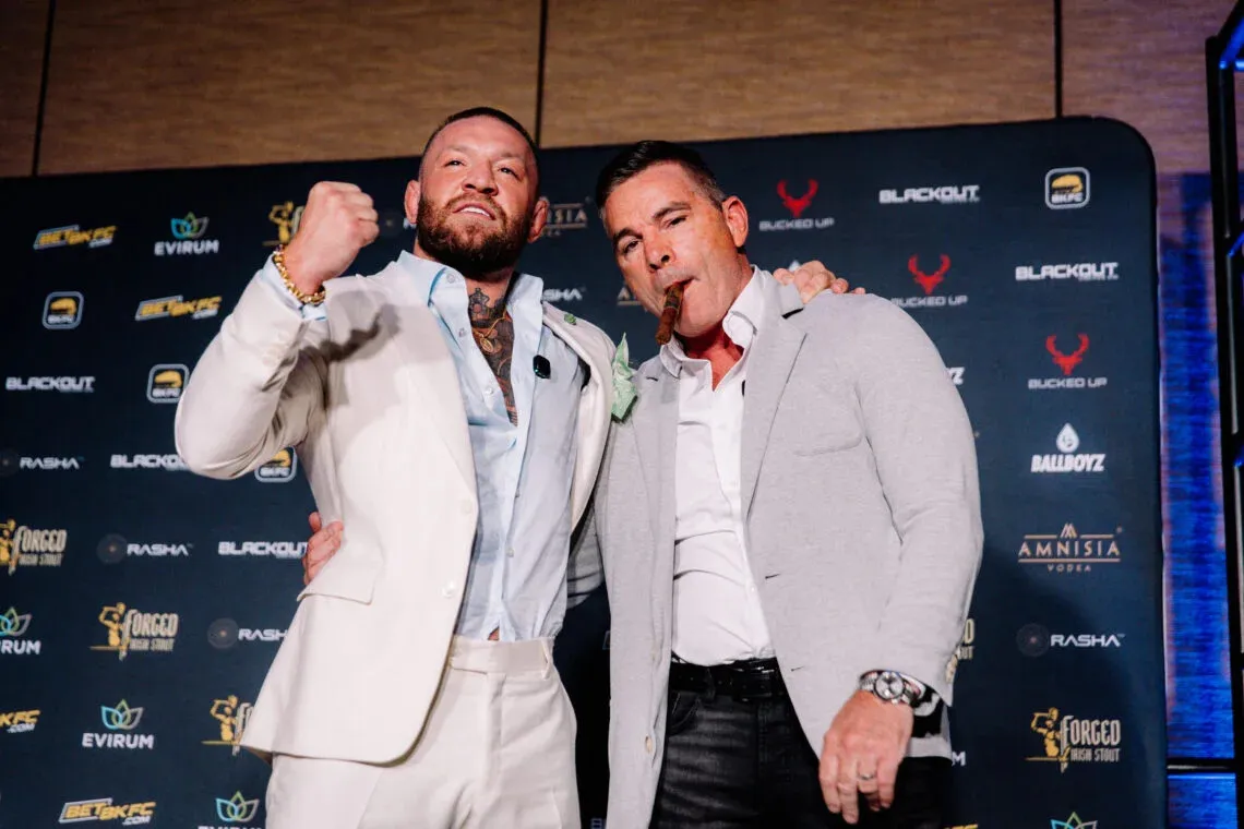 Конор Макгрегор и глава BKFC Дэвид Фелдман