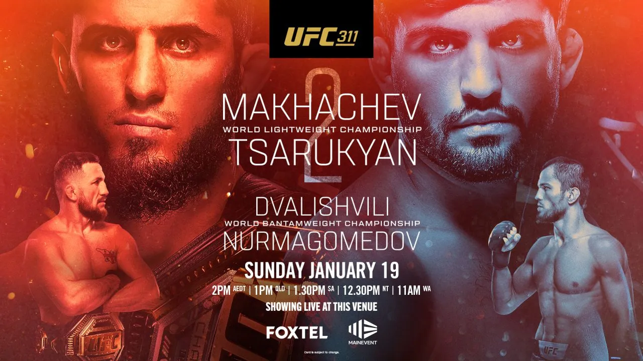 Постер турнира UFC 311