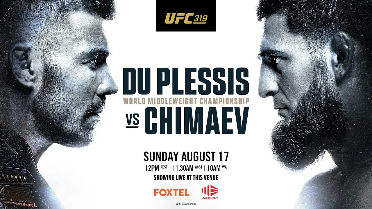 Постер турнира UFC 319