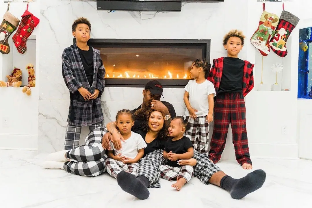 Джермалл Чарло с семьей