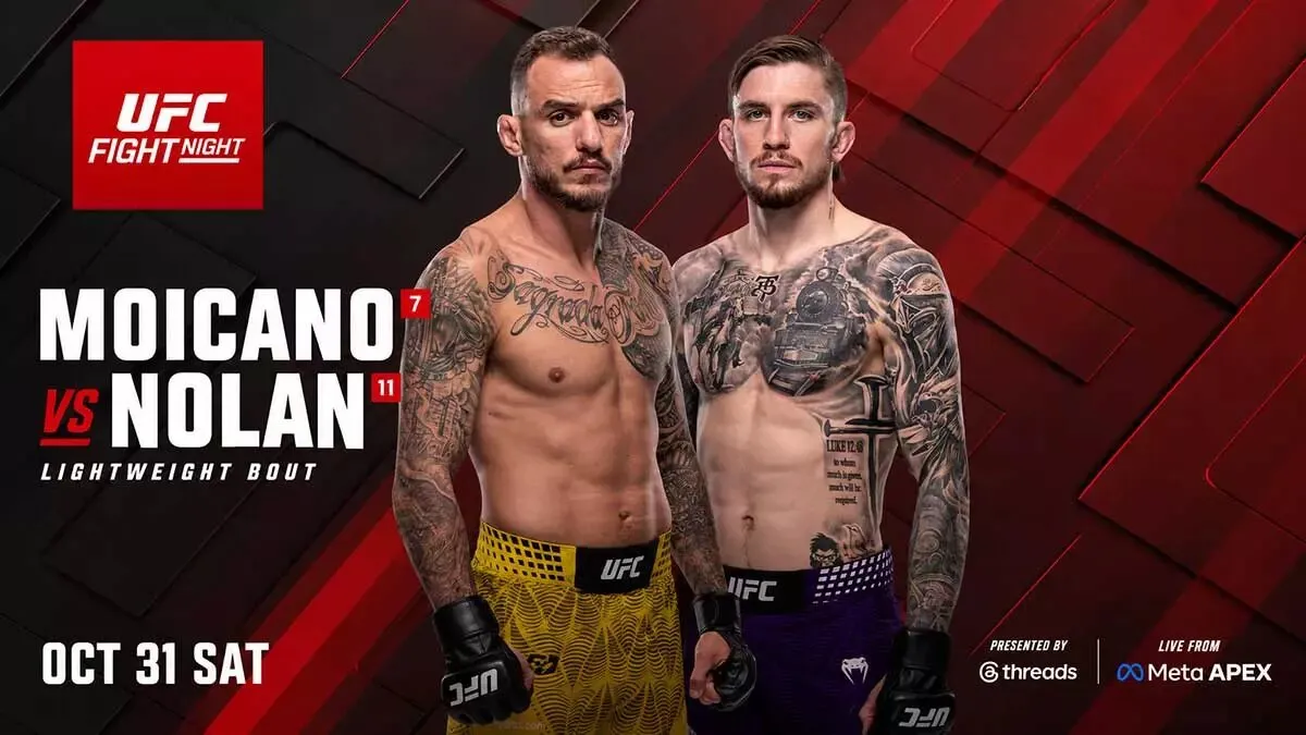 UFC Vegas 123 1 ноября, Ренато Мойкано – Том Нолан