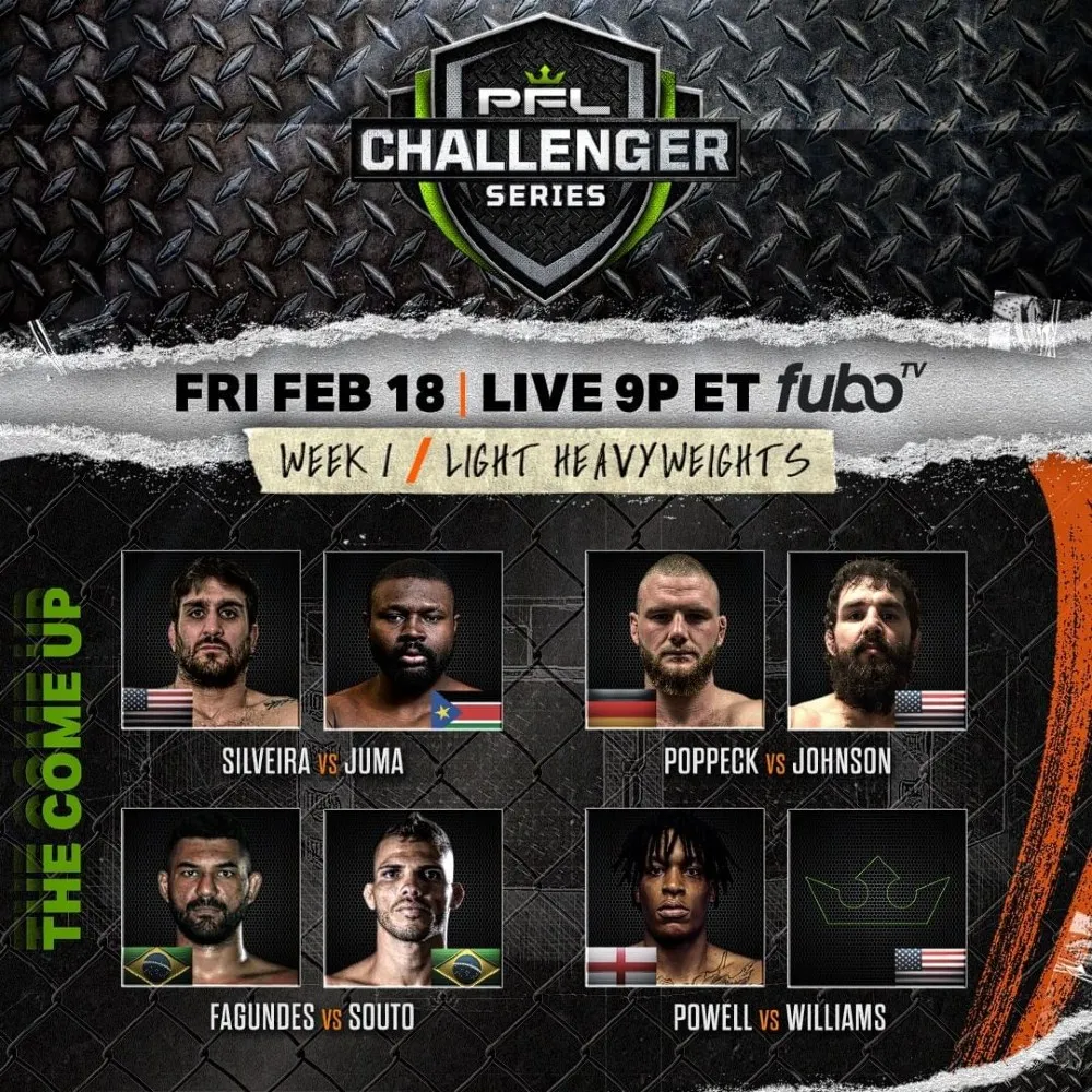 Участники PFL Challenger Series 18 февраля