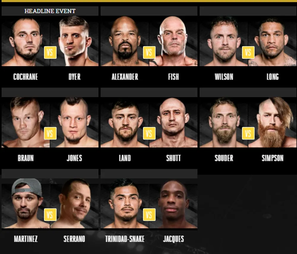 Все участники, кард BKFC 13 мая
