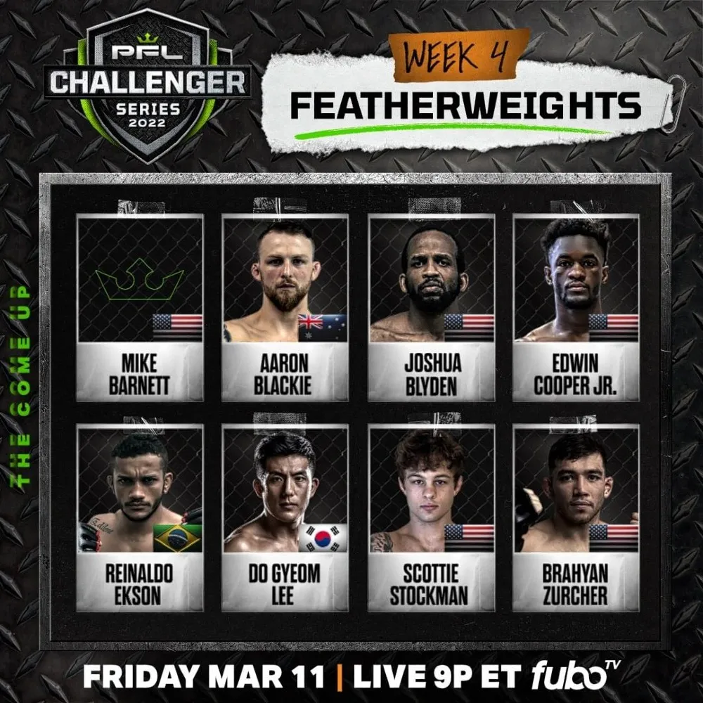 Участники PFL Challenger Series 11 марта