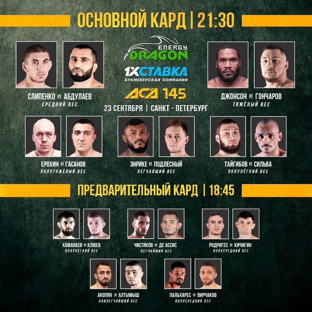 Все участники, кард АСА 23 сентября
