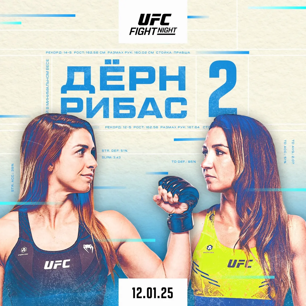 UFC Vegas 101, Маккензи Дерн – Аманда Рибас 2