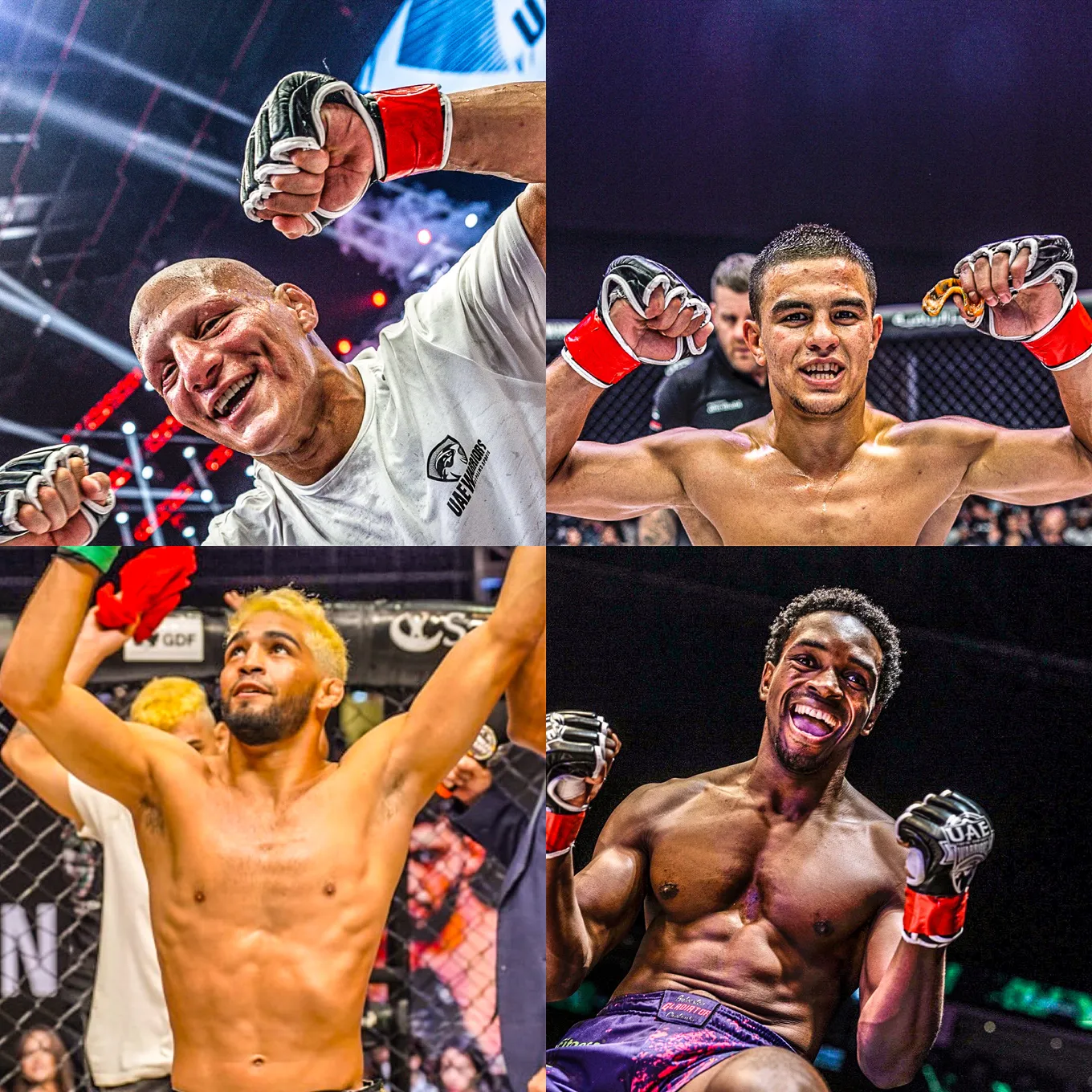 Хедлайнеры UAE Warriors 61: Али Аль-Кайси, Сильвестр Чипфумбу, Асаф Чопуров и Жоао Педро Салданья