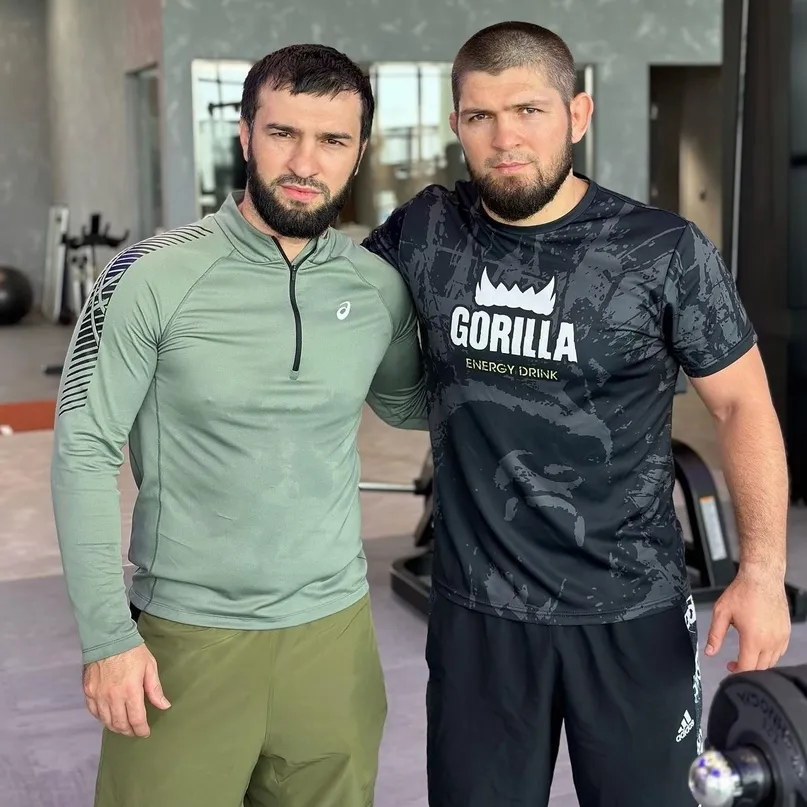Зубайра Тухугов и Хабиб Нурмагомедов
