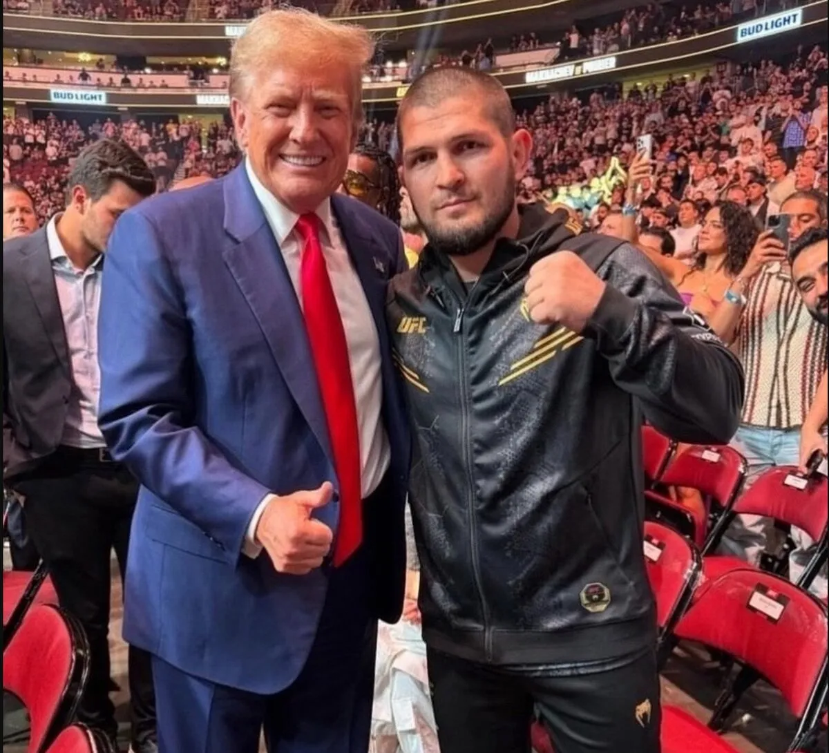 Дональд Трамп и Хабиб Нурмагомедов