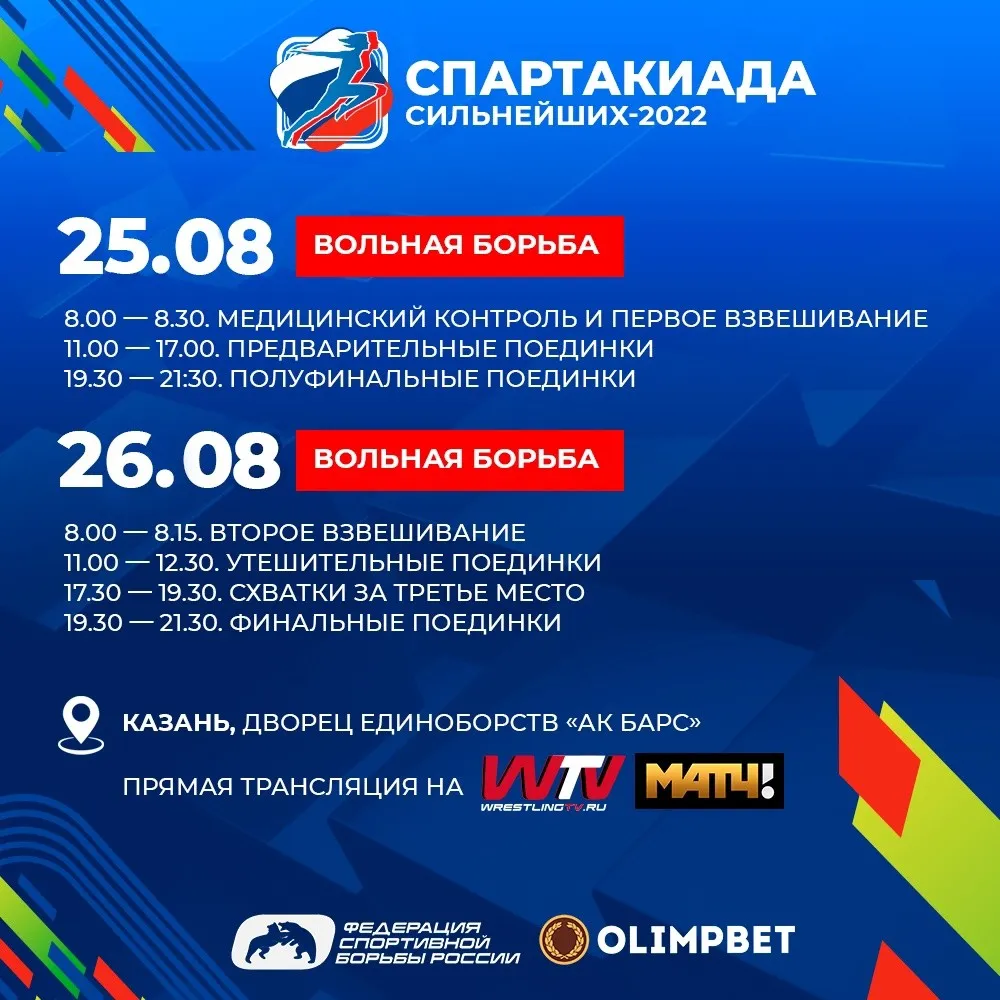 Вольная борьба на Спартакиаде