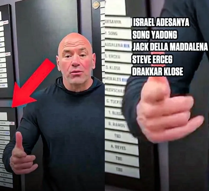 Тот самый кадр с кардом UFC 305