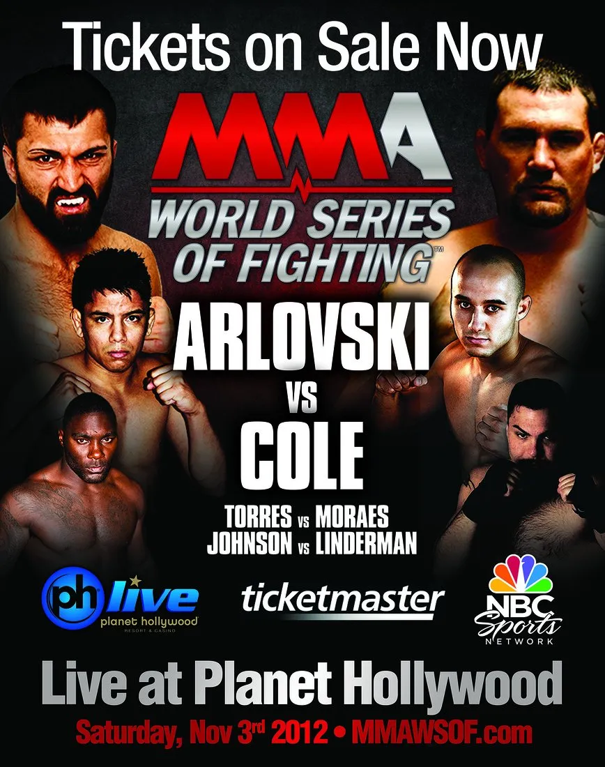 Постер первого турнира WSOF