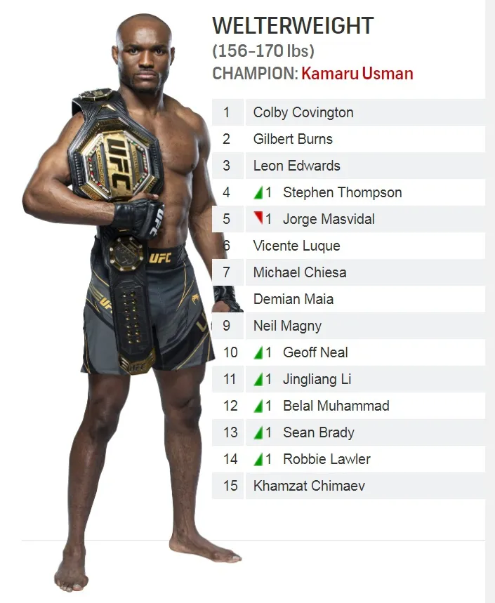 Рейтинг UFC