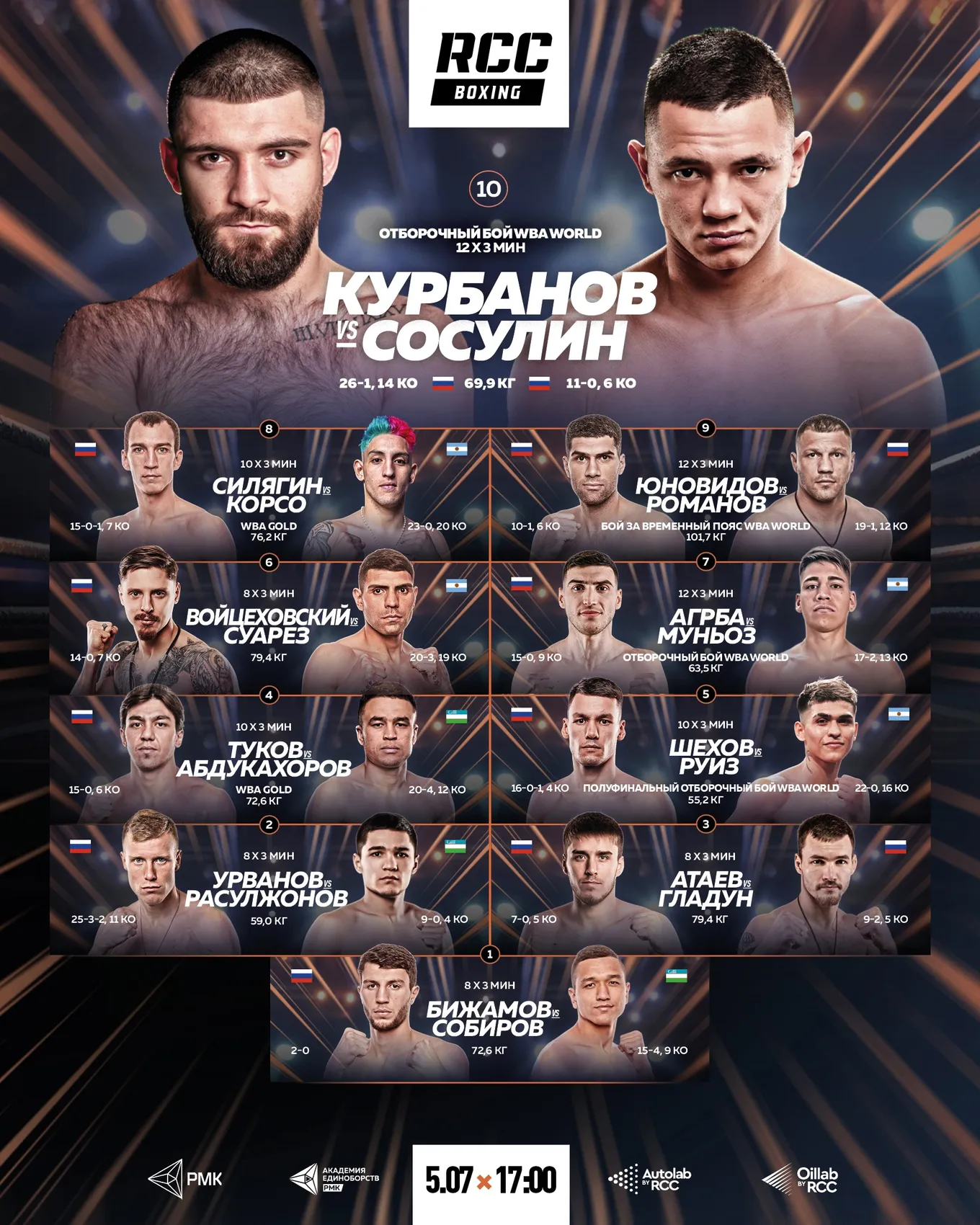 RCC Boxing 5 июля