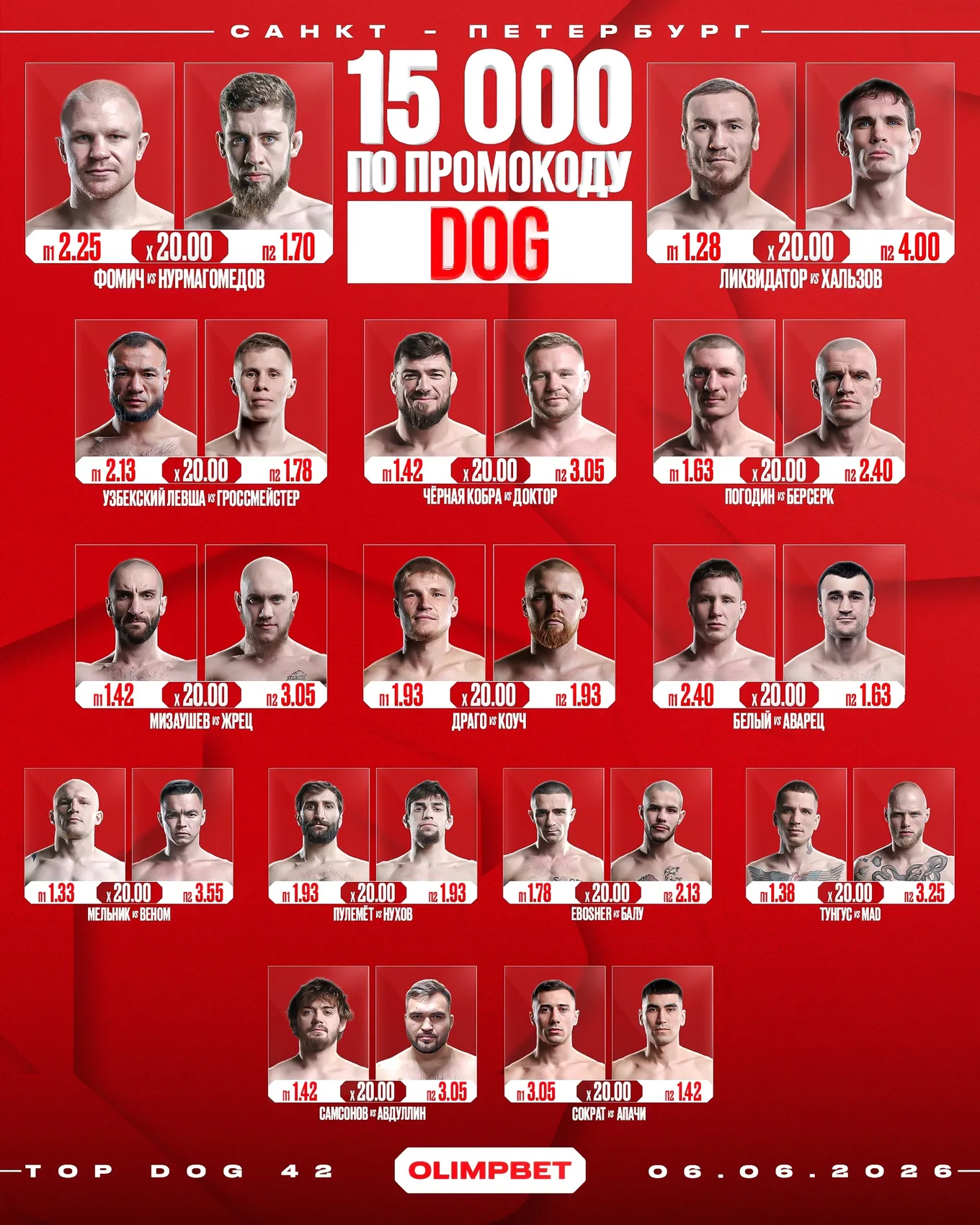 Полный кард Top Dog 42