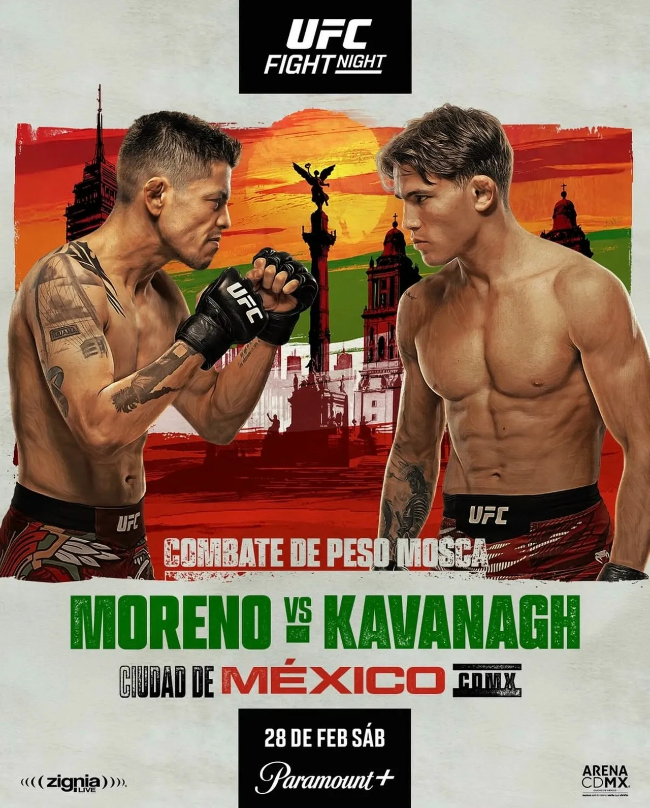 Брэндон Морено – Лонир Кавана на UFC Мексика