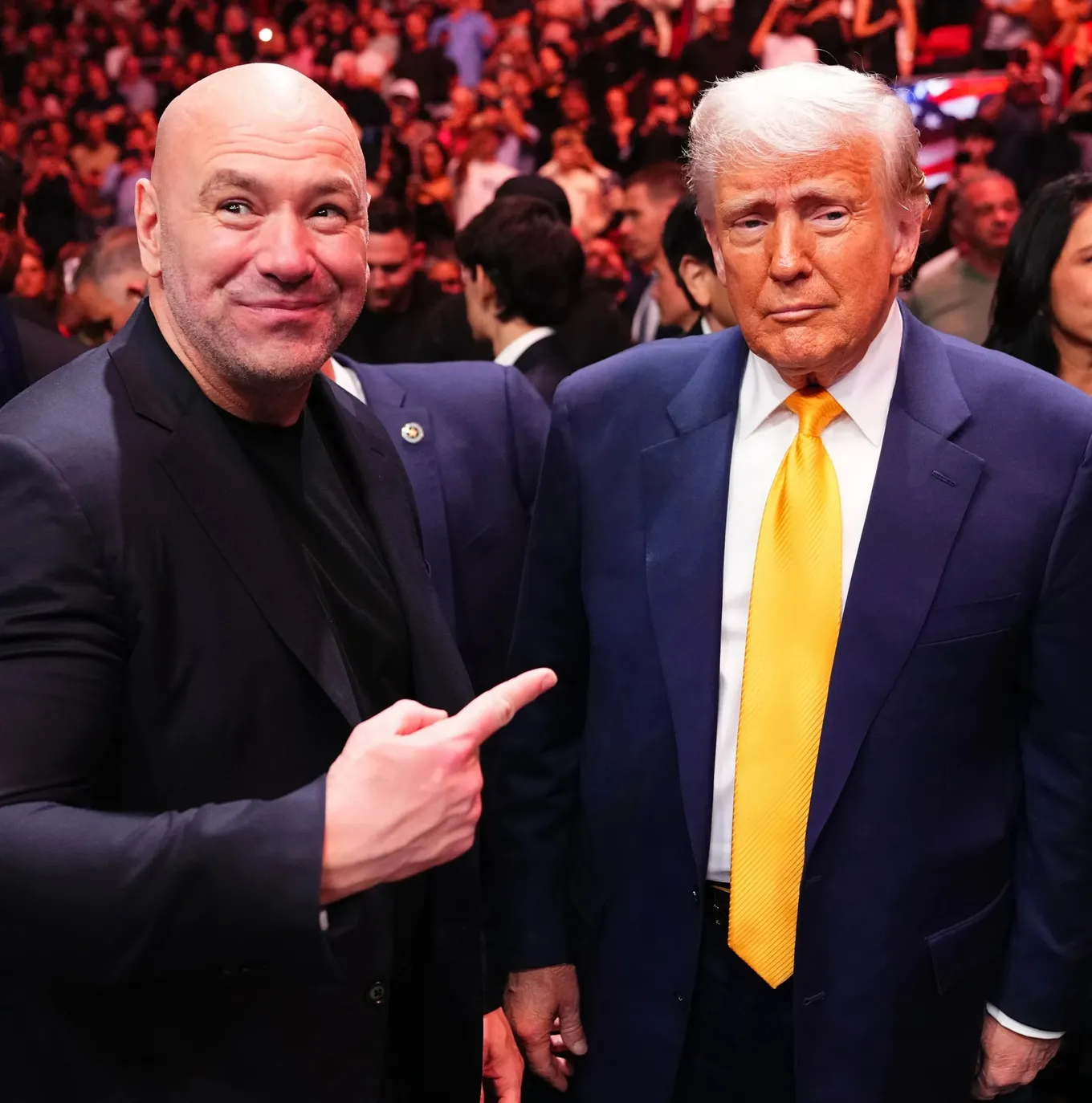 Дана Уайт и Дональд Трамп