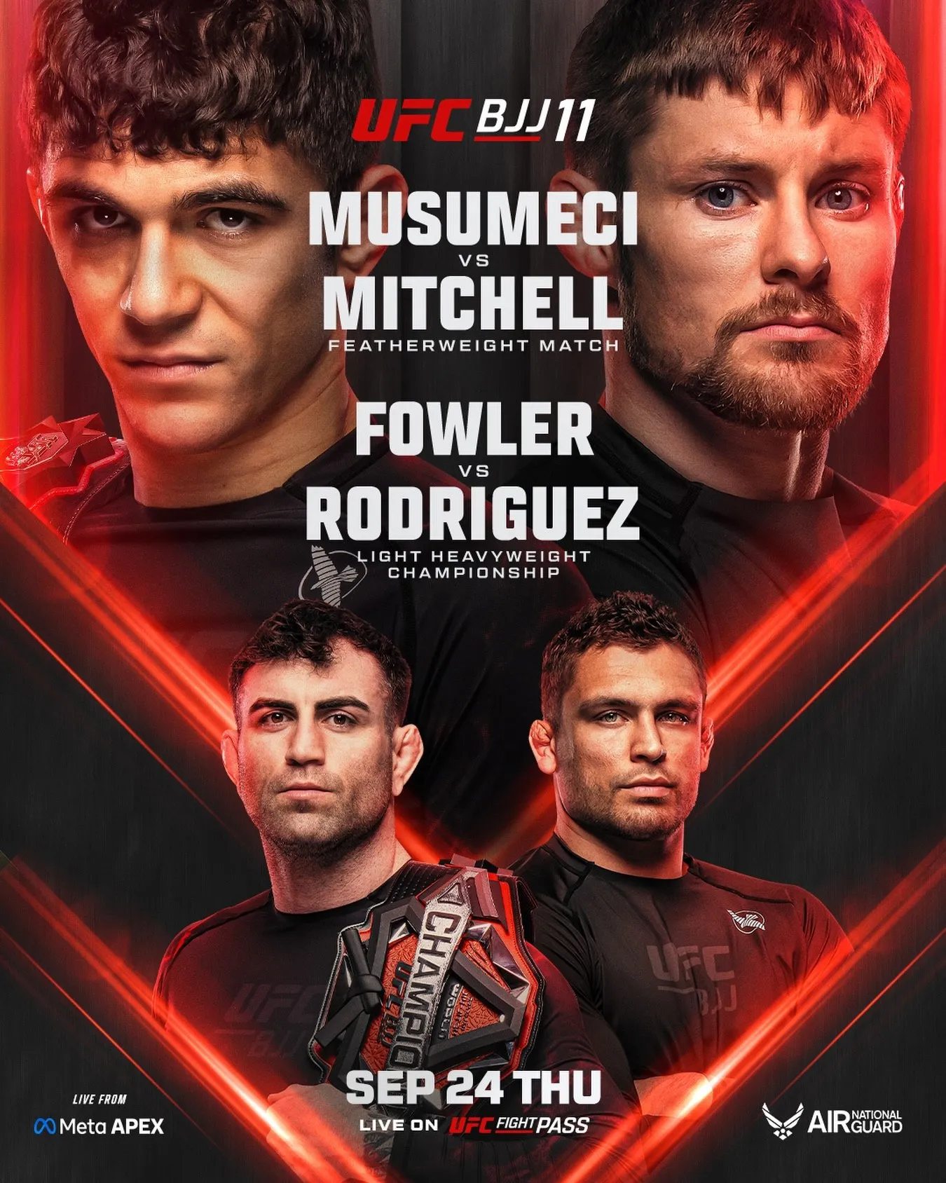 UFC BJJ 11 25 сентября, Майки Мусумечи – Брайс Митчелл