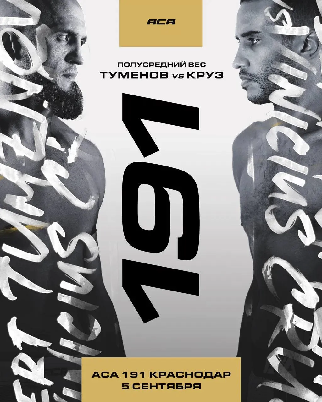 Постер боя Туменов – Круз