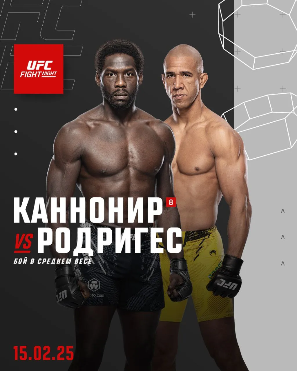 Постер боя Каннонье – Родригес