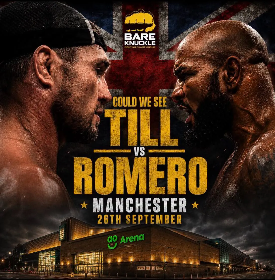 Постер боя Тилл – Ромеро