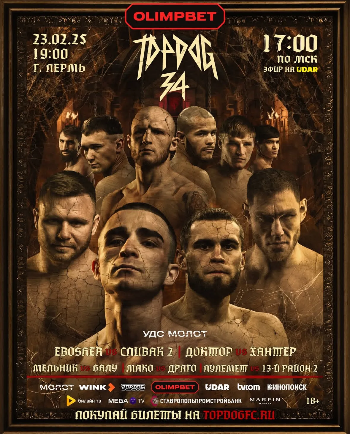 Афиша турнира Top Dog 34