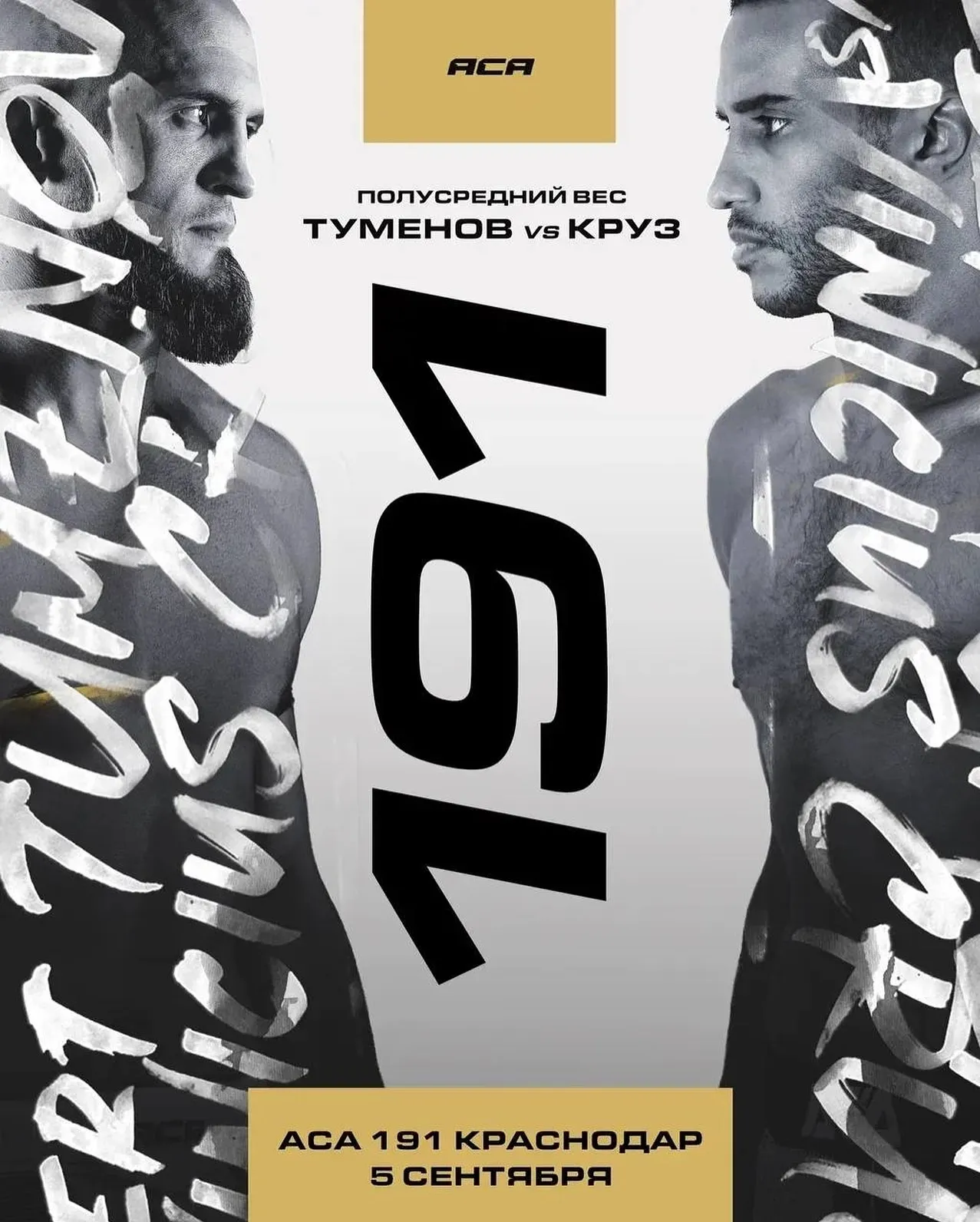 Постер боя Туменов – Круз