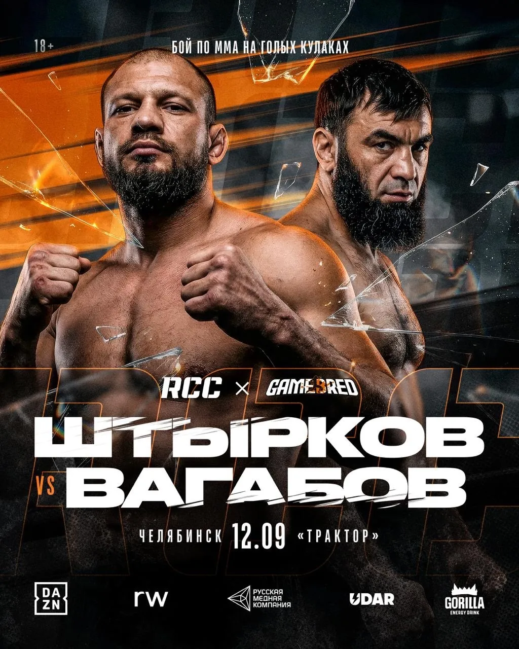Поединок Штыркова и Вагабова возглавит совместный турнир RCC и Gamebred