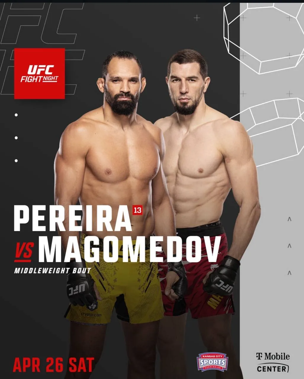 Афиша боя Перейра – Магомедов
