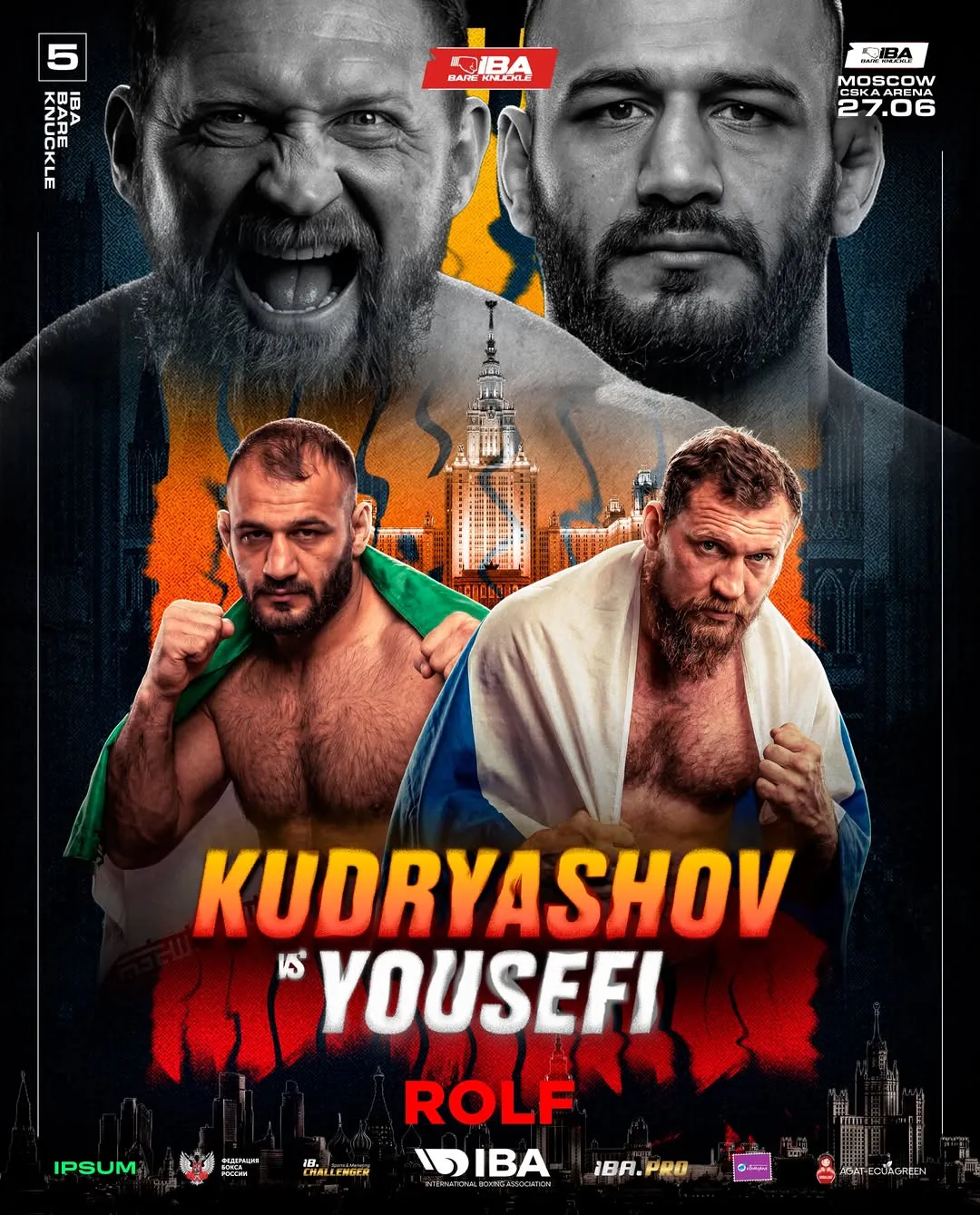 Постер боя Кудряшов – Юсефи