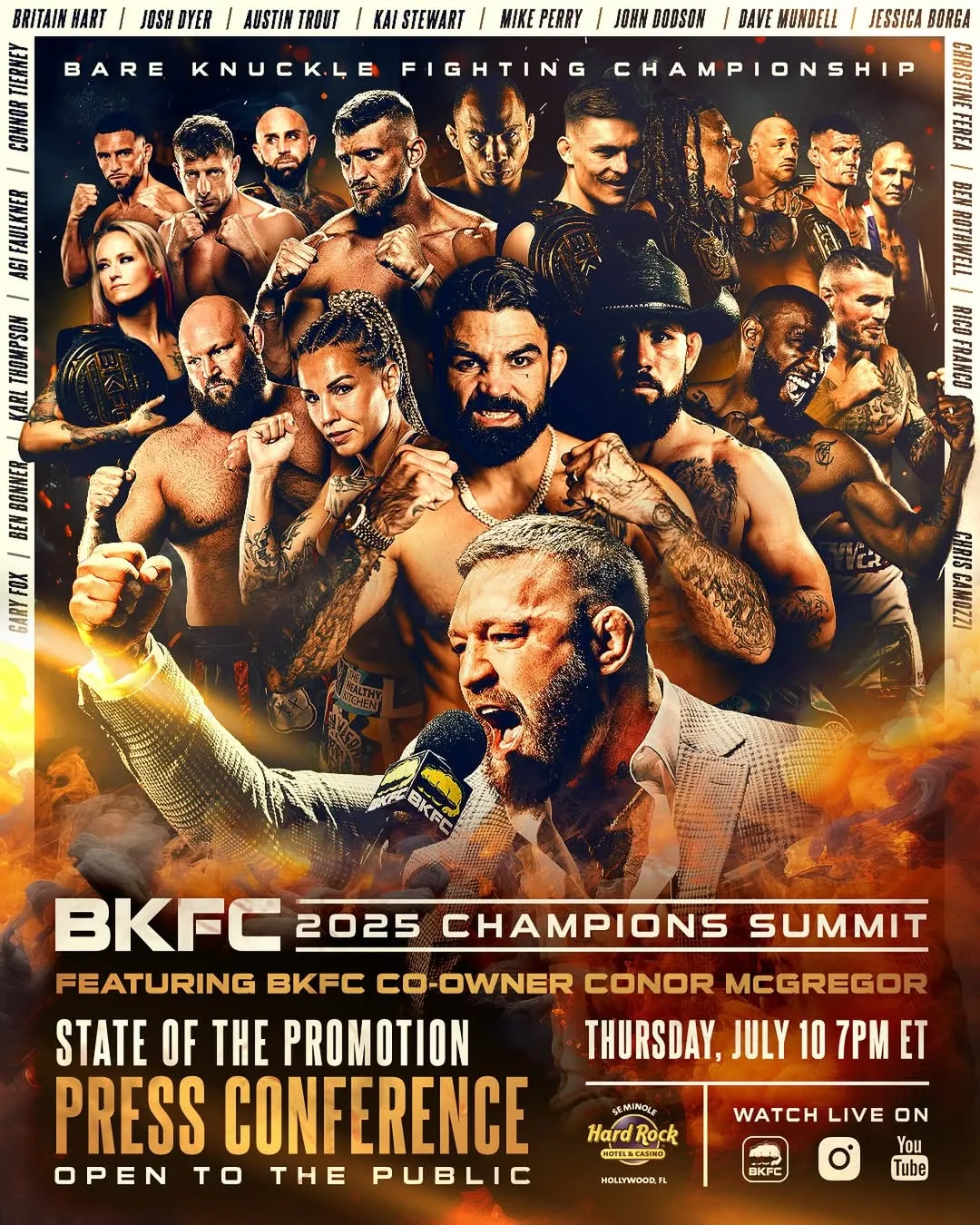 Афиша пресс-конференции BKFC