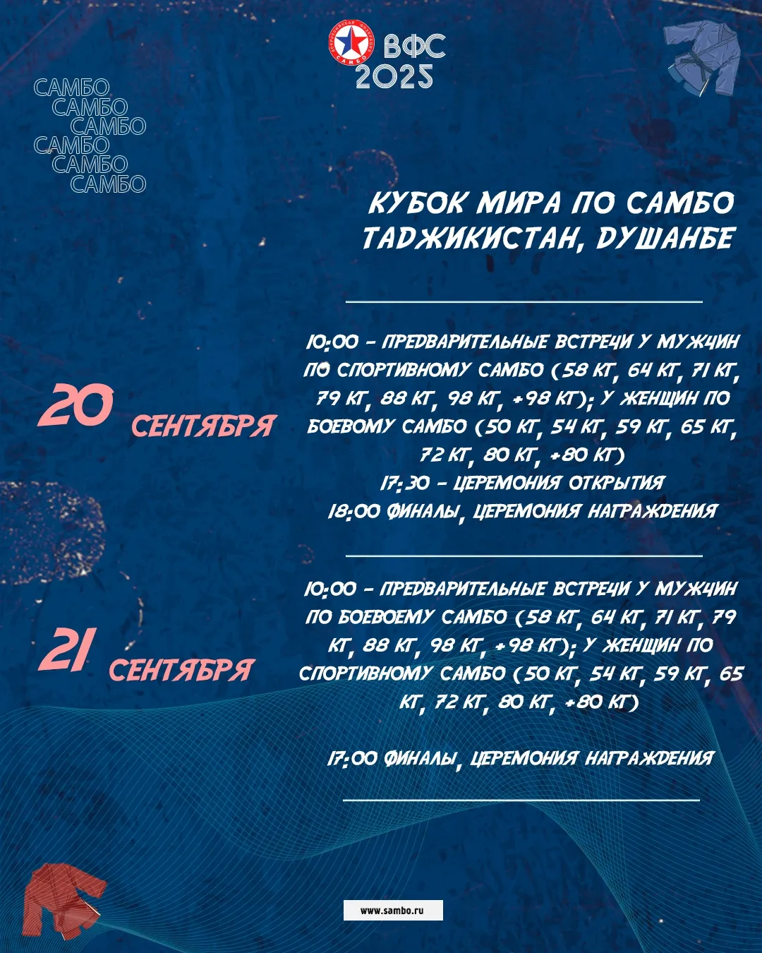 Расписание и регламент Кубка мира в Душанбе