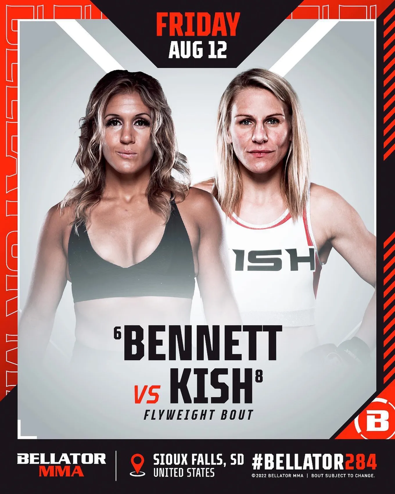 Реванш Беннетт – Киш состоится на турнире Bellator 284