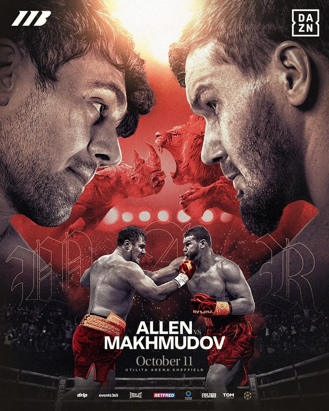 Постер боя Аллен – Махмудов